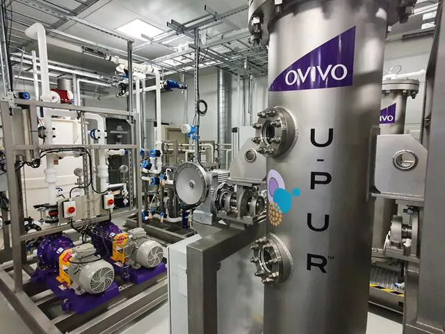 U-Pur unit in a metal-free UPW system
