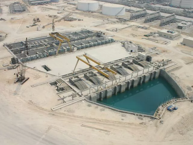 Municipal Wastewater Treatment Plant under construction with six Double Entry Drum Screens