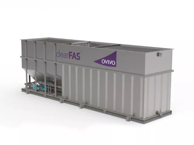 A clearFAS system includes an IFAS tank(s) and tube/plate settlers, air blowers and RAS/WAS pump